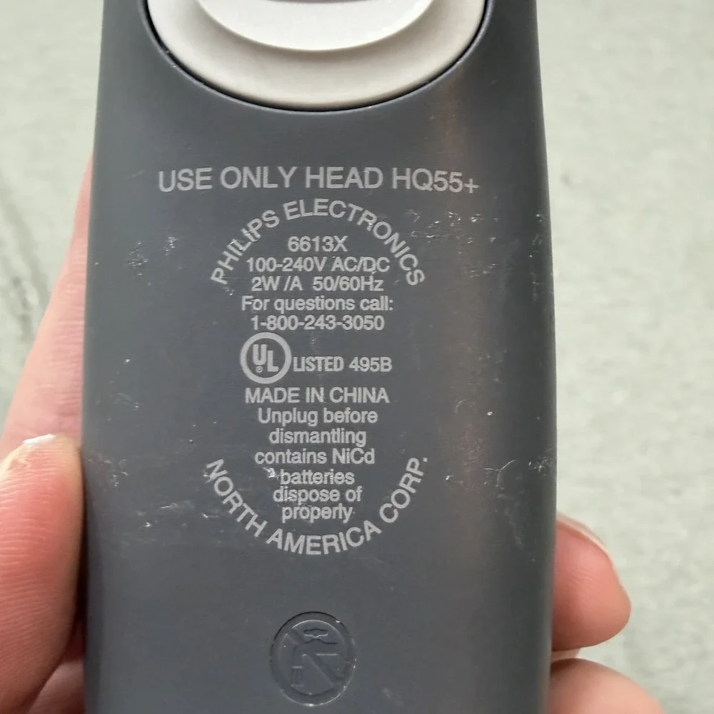 Philips Norelco Electric Shaver Reflex Plus Razor 6423LC Cobalt Blue NO CORD